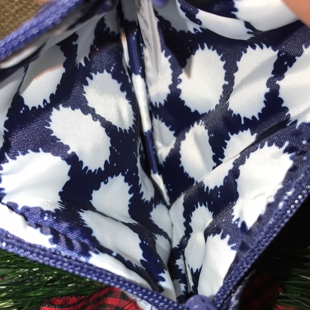 Vera Bradley Quilted Blue Floral Pouch - Picture 3 of 5